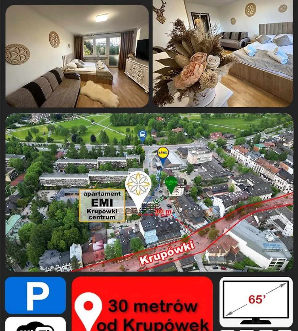 Apartament Emi Krupowki Centrum Zakopane Apartamento